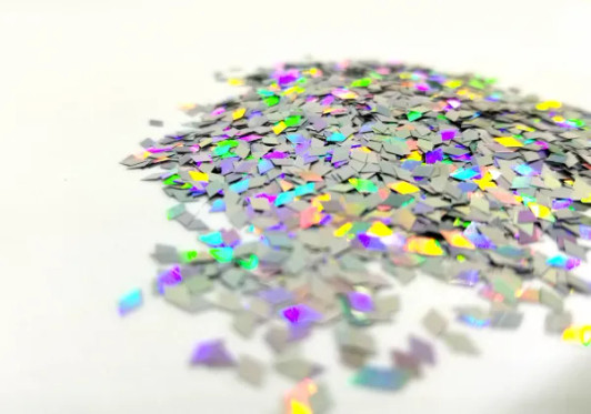 Prismatic Heart :Biodegradable Holographic Hearts Shaped Glitter (Mini Jar)