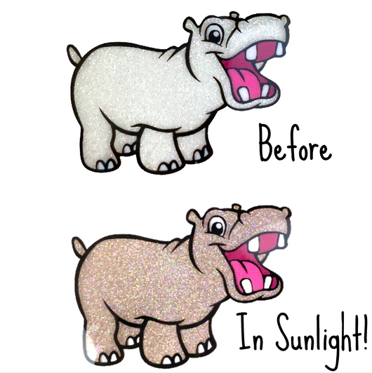 UV Glitter - White to Clay - Solar Sunlight Color Changing Glitter Photochromic