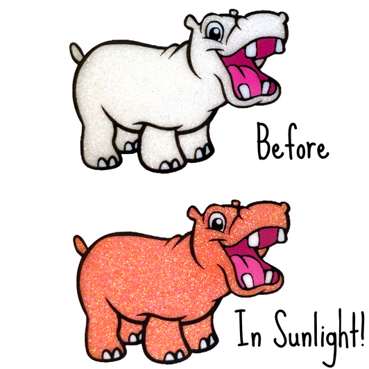 UV Glitter - White to Burnt Orange - Solar Sunlight Color Changing Glitter Photochromic