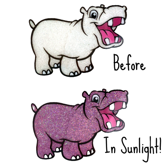 UV Glitter - White to Mixed Berry - Solar Sunlight Color Changing Glitter Photochromic