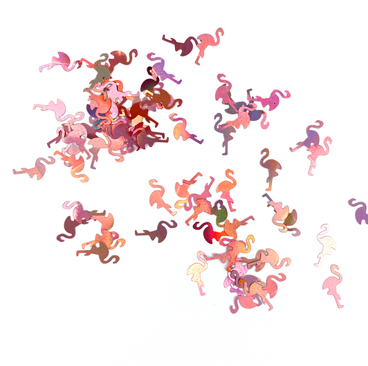 Holographic Flamingo Glitter Pink