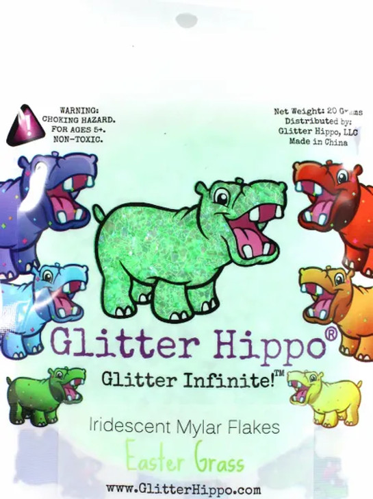Iridescent Mylar Flakes - Easter Grass - Glitter Hippo®