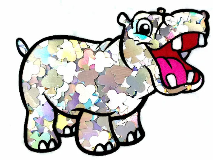 Holographic Shape Glitter - Silver Clubs  - Glitter Hippo®