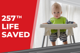 Toddler in High Chair is 257th Life Save