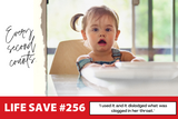 Save #256: Bystander Saves 2-Year-Old with Dechoker at Dinner