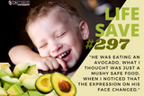 Life Save #297: Mother saves child from choking on an avocado