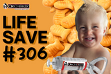 Life Save #306: Son chokes on goldfish crackers unexpectedly! 