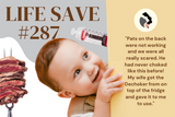Life Save #287:  22 Month Old Son Chokes on a Piece Meat