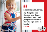 Not-So-Nice Dice Dislodged from Daughter's Mouth in Save #279