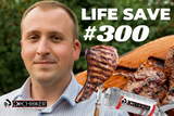 Life Save #300: Brother-in-law turns purple while choking on meat!