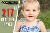 Save #217 - Dechoker® Clears Cantaloupe from Airway of 11 Month Old Girl
