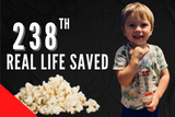 Dechoker® Saves Toddler from Choking on Popcorn Before 911 Arrives