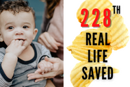 Dechoker® Saves One Year Old from Choking on a Potato Chip 