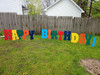 HAPPY BIRTHDAY 24" Yard Letters Multi Colored