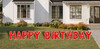 HAPPY BIRTHDAY 24" Yard Letters - White edges