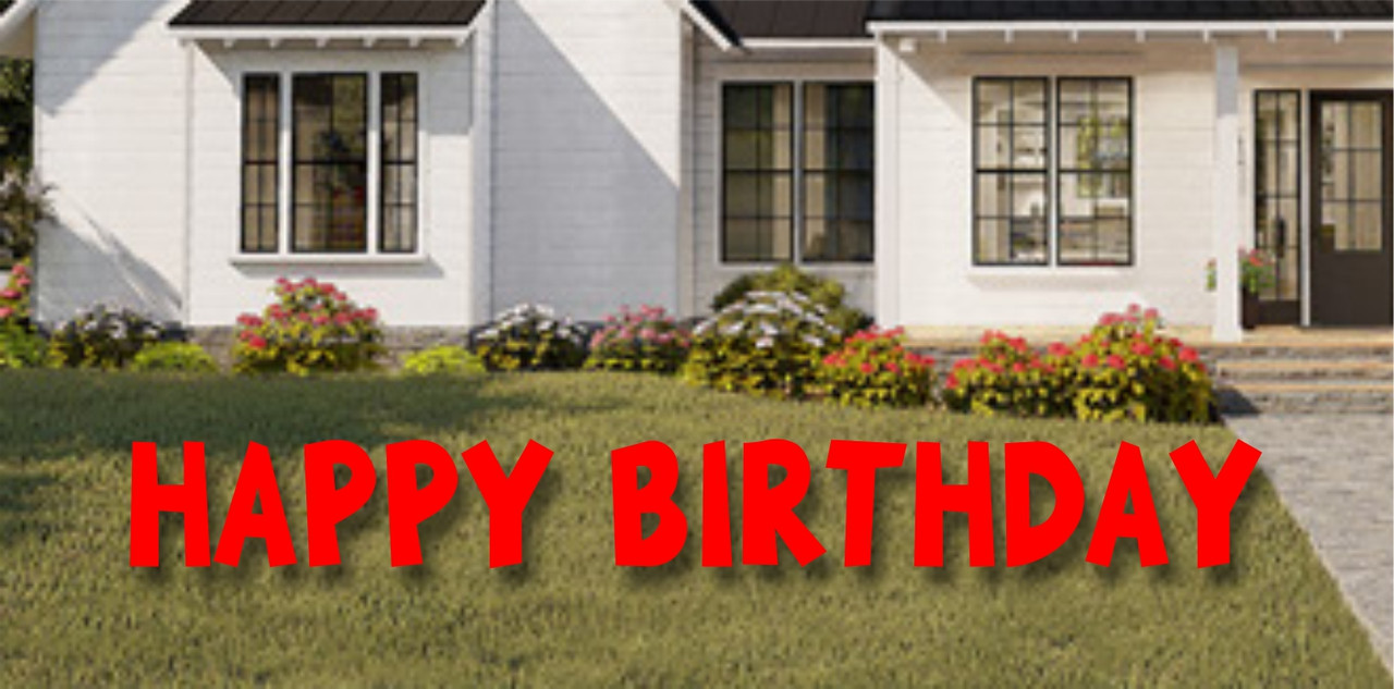 HAPPY BIRTHDAY 24" Yard Letters