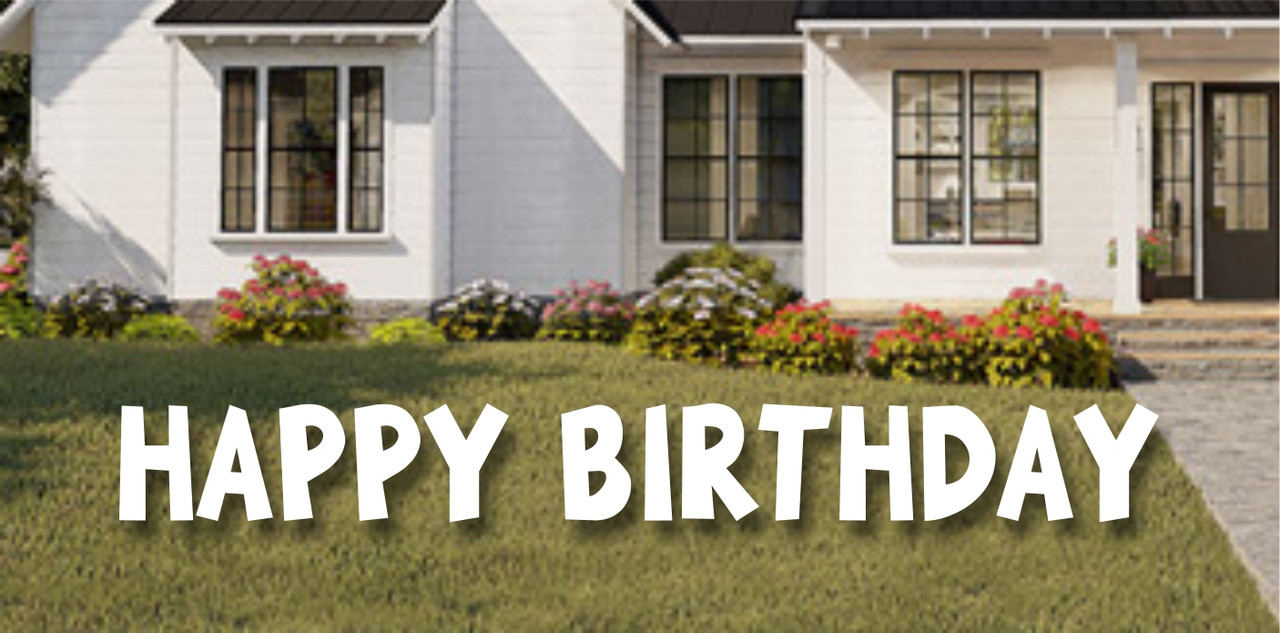 HAPPY BIRTHDAY 24" Yard Letters