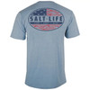 Salt Life SLM30248 Amerifinz Short Sleeve Tee BlueFog - Back