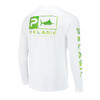 Pelagic 3015211006 Youth Aquatek Icon Fishing Shirt GreenDorado - Back