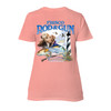 Frisco Rod & Gun Womens 3Dogs Short Sleeve Tee DustyRose - Back