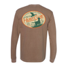 Southern Fried Cotton SFM32053 Hunt Club Long Sleeve Tee Espresso - Back