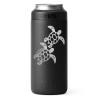 21070090039 Yeti Rambler 12oz Colster Slim Can Cooler - 2-Turtles - Black