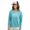 H6120109 Huk Womens Pursuit Long Sleeve Performance Crew - H6120109 Huk Womens Pursuit Long Sleeve Performance Crew -