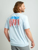 H1000496 Huk Mens Salute Short Sleeve Tee - Ice Water