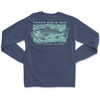 6014 Frisco Rod and Gun Long Sleeve Tee with Shoaling Redfish Print