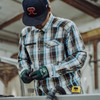 40117 Grundens Dispatch Flannel Shirt - Sandbar Plaid