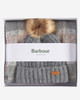 LGS0077 Barbour Saltburn Beanie & Tartan Scarf Gift Set