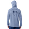 GHV55600-5FY1041 Guy Harvey Men 's Performance Hoodie - Collegiate Marlin - Allure