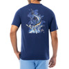 GHV56001-4SY1013 Guy Harvey Men's OG Pocket Tee - Marlin Springs - Estate Blue