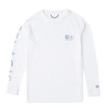 3015261010 Pelagic Youth Aquatek Fishing Shirt Wahoo Icon - White