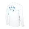 1015261005 Pelagic Aquatek Goione Tuna Hooded Fishing Shirt - White