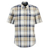 MSH5725BR57 Barbour Swinfell Checked Regular Short-Sleeved Shirt - Russet