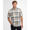 MSH5725BR57 Barbour Swinfell Checked Regular Short-Sleeved Shirt - Russet