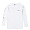 Pelagic 4015261010 Kids Aquatek Wahoo Icon Fishing Shirt - White