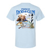 Frisco Rod & Gun Unisex Short Sleeve Tee with 3 Dogs Print - Heather Baby Blue