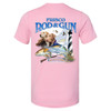 Frisco Rod & Gun Unisex Short Sleeve Tee with 3 Dogs Print - Heather Bubble Gum