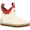 XTRATUF Women's Salmon Sisters 6 Inch Ankle Deck Boots - Ivory/Fire/Salmon