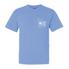 SFM12383 Southern Fried Cotton Trio of Dogs Short Sleeve Tee - Washed Denim