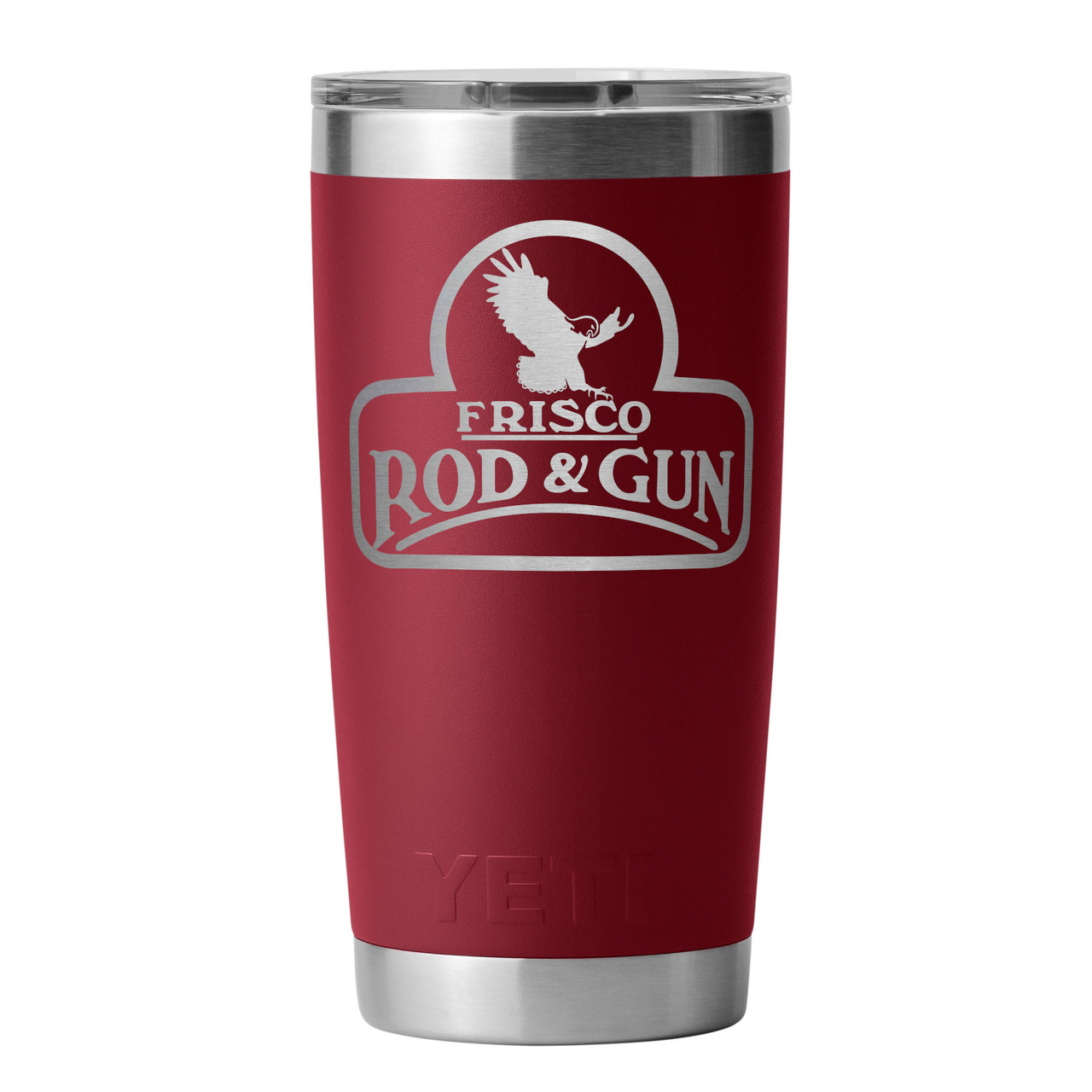 REAL YETI 24 oz. Laser Engraved Harvest Red Stainless Steel Yeti Rambler  Mug with Mag Lid Personalized Vacuum Insulated YETI