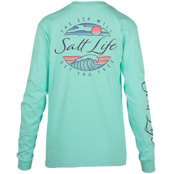 Salt Life Tranquil Tides Womens LS T-Shirt