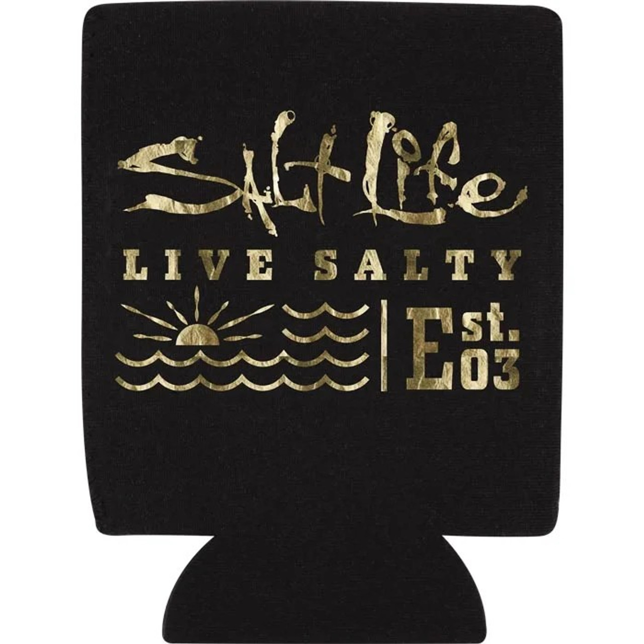 Salt Life SAK9039BLK Sea Story Can Holder - Black