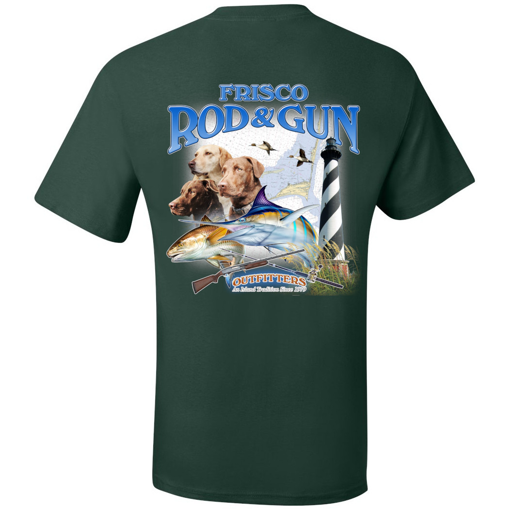 FRG 3DSST SST Mens 3Dogs Hanes_5190 DeepForest - Back