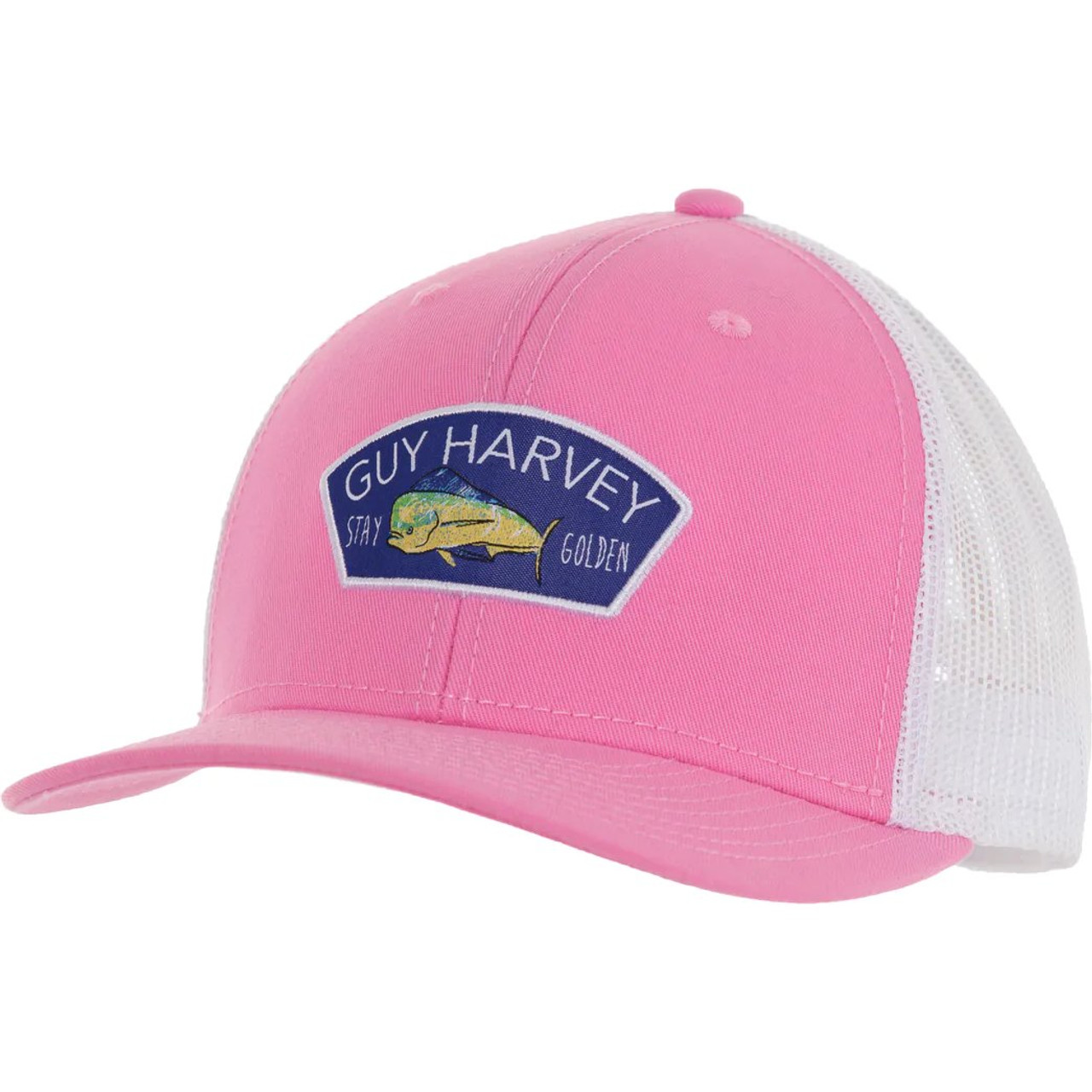 Guy Harvey Womens Stay Golden Mesh Trucker Hat