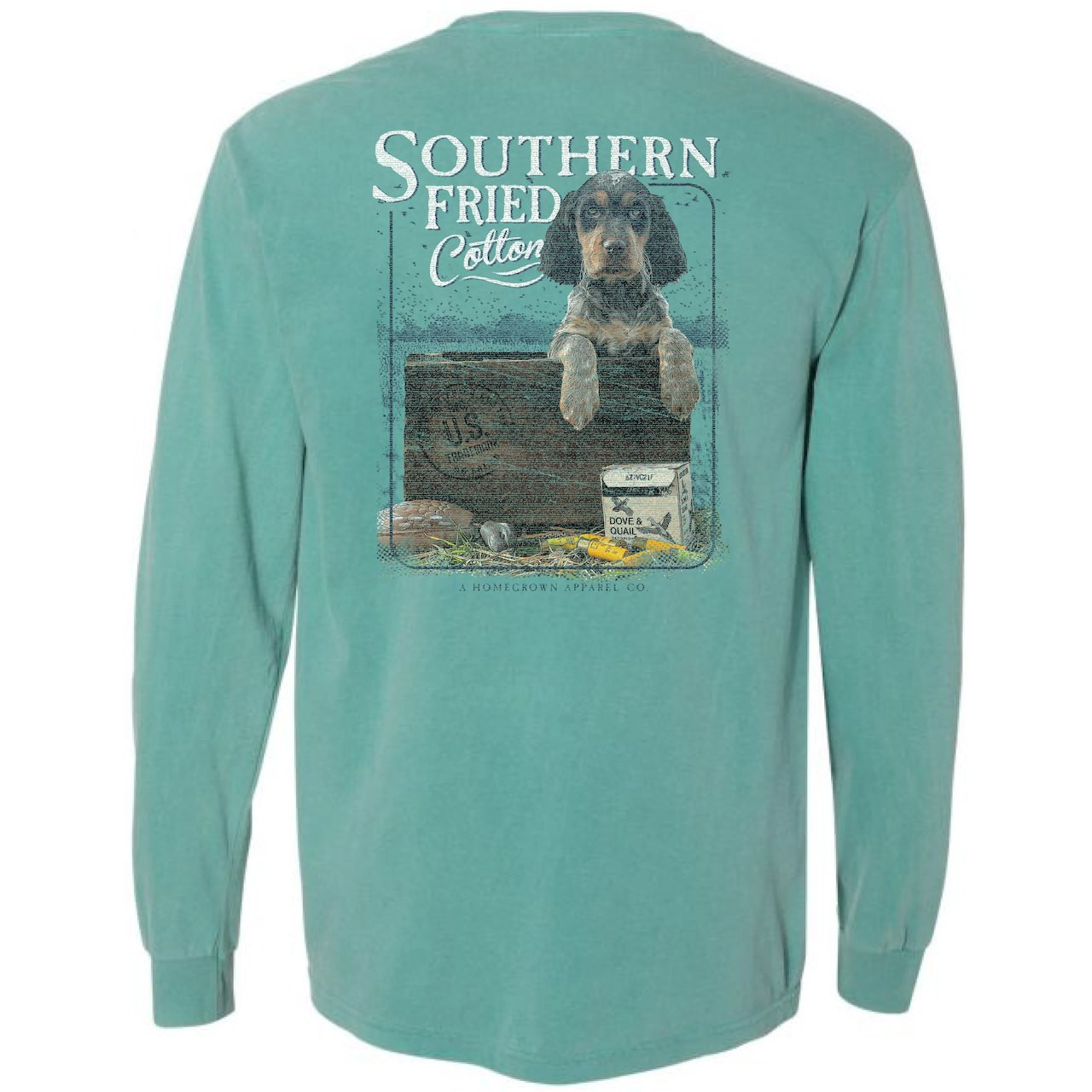 Southern Fried Cotton SFM31848 Lilly Long Sleeve Seafoam - Back