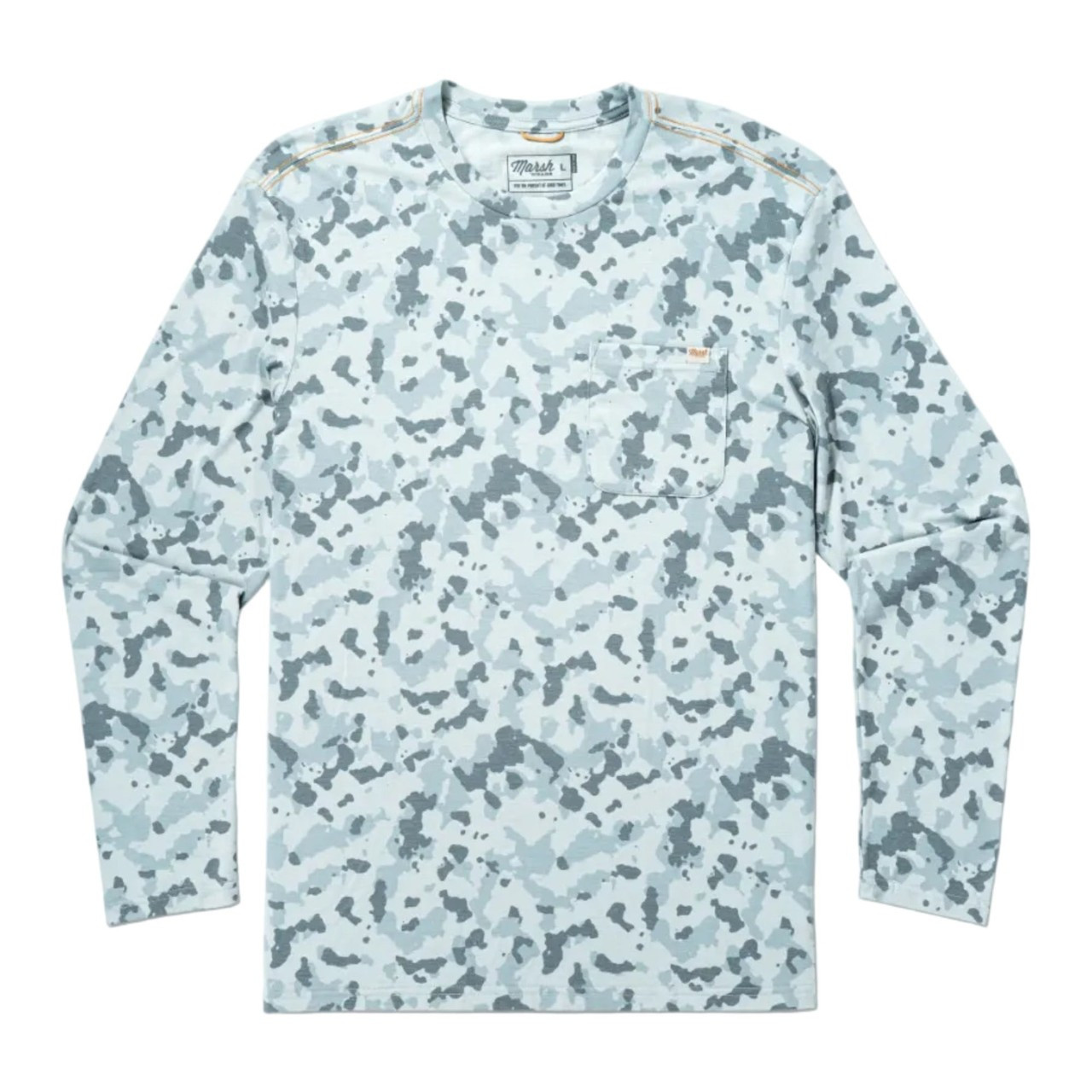 Marsh Wear MWK2038 Buxton Long Sleeve Tech Tee - Granite Foxhole Camo