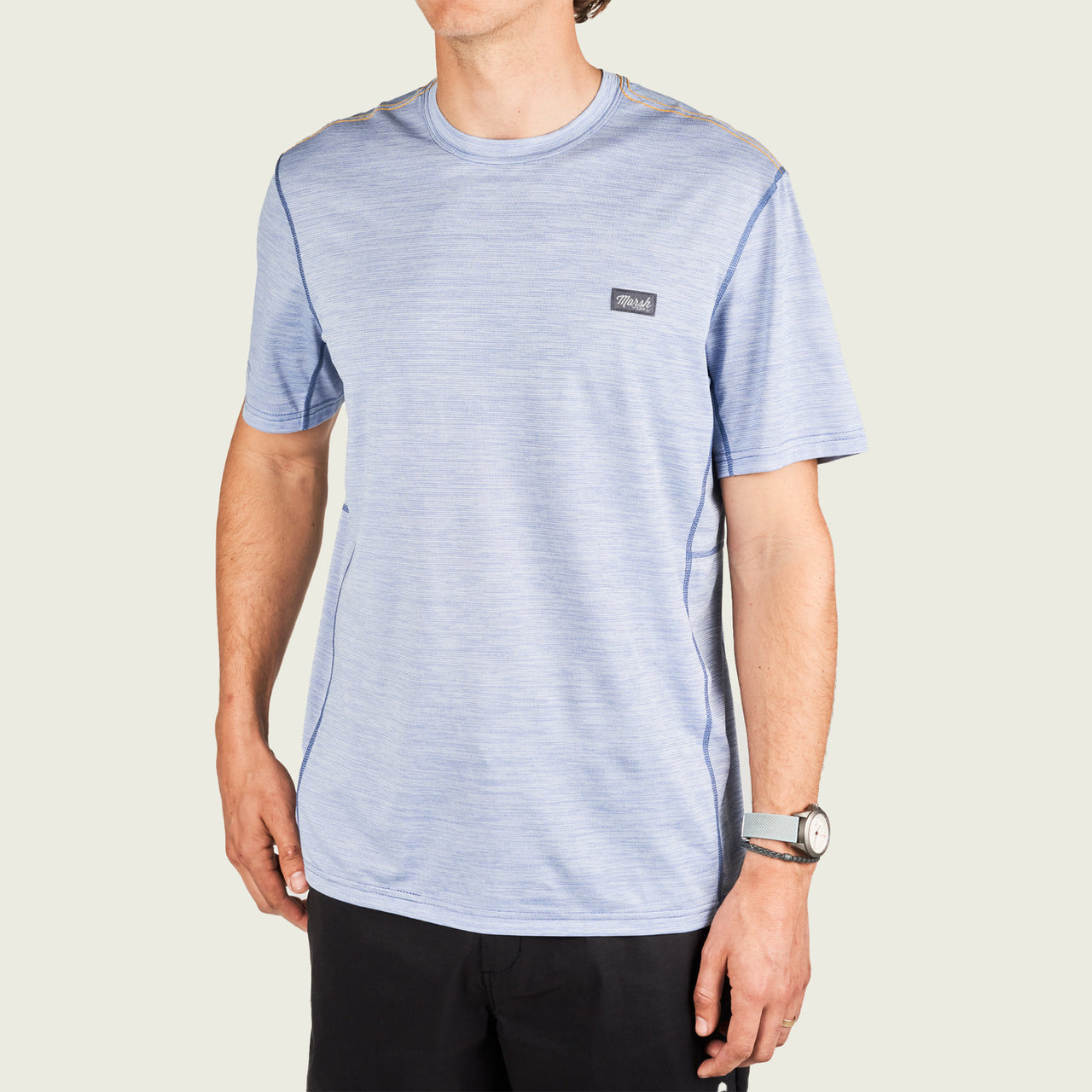 Marsh Wear MWK1017 High Noon Short Sleeve Tech Tee RivieraHeather